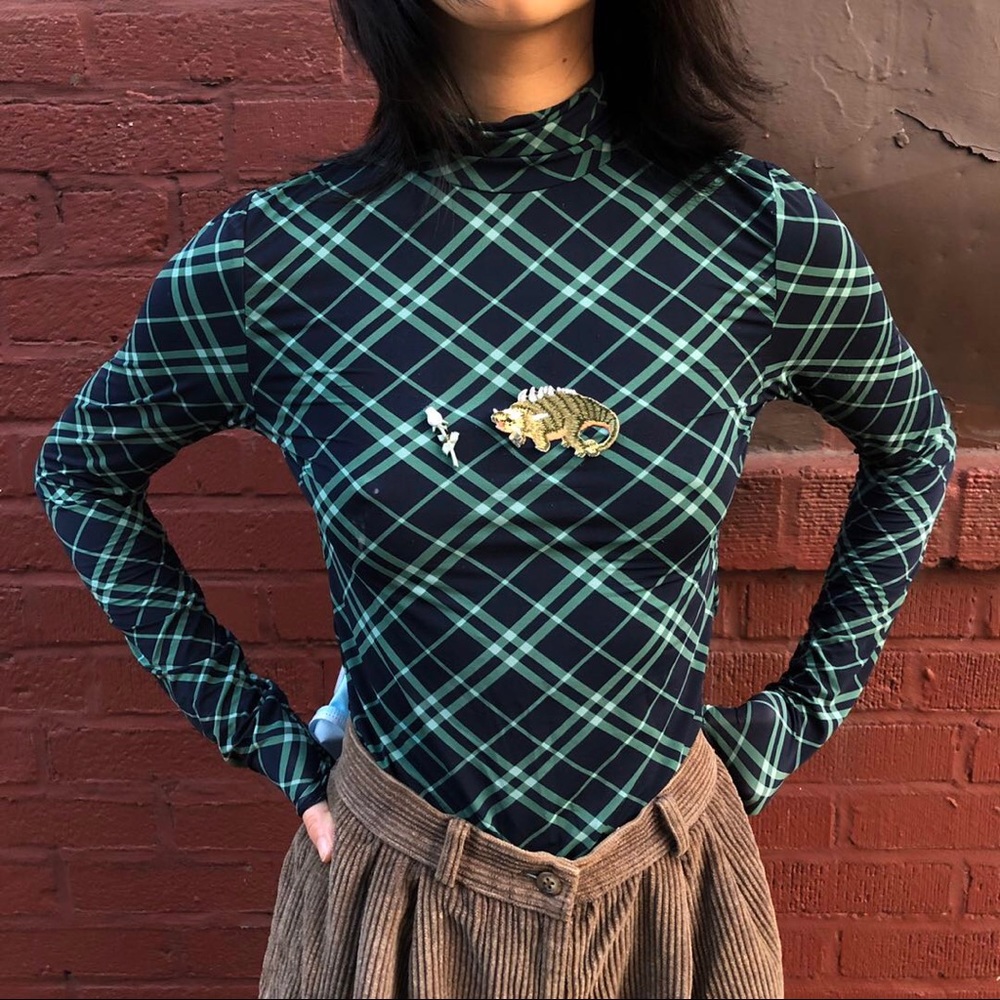 Y2K Turtle Neck Top